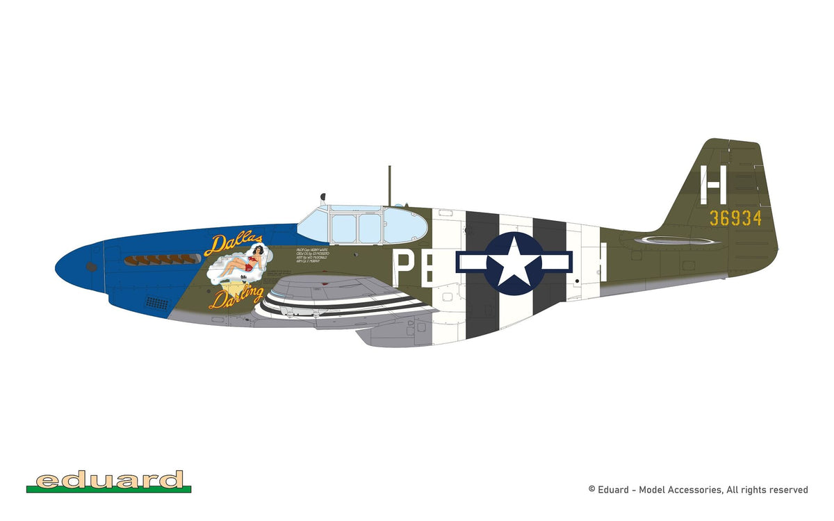 Eduard 932011 Nortn American P-51 B Mustang Royal Hybrid Edition 1/32 – zdjęcie 8