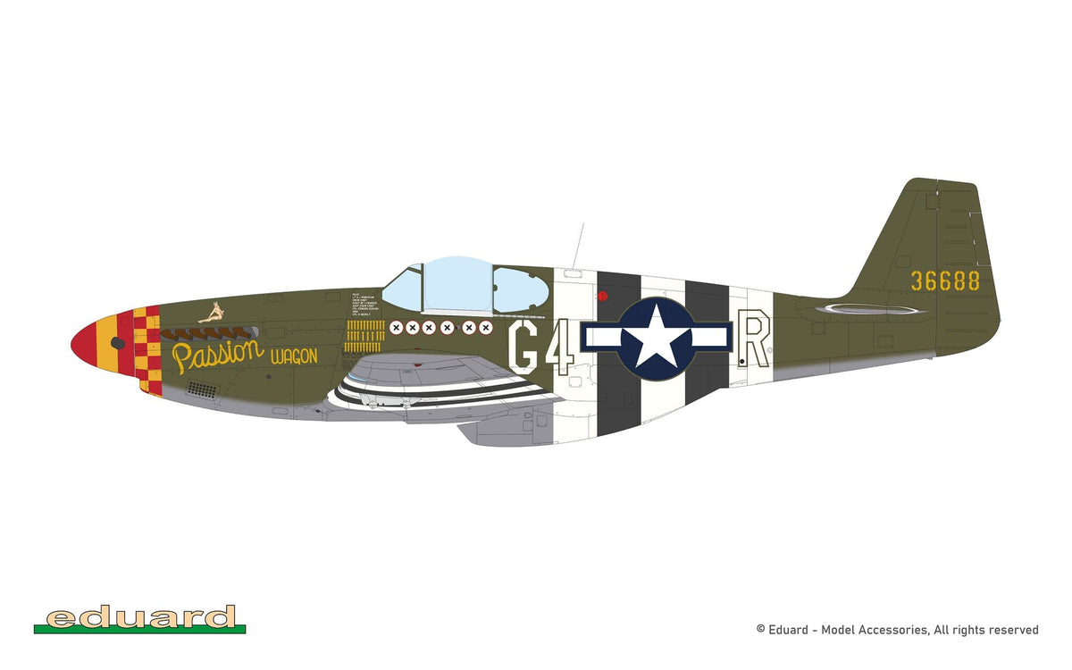 Eduard 932011 Nortn American P-51 B Mustang Royal Hybrid Edition 1/32 – zdjęcie 12