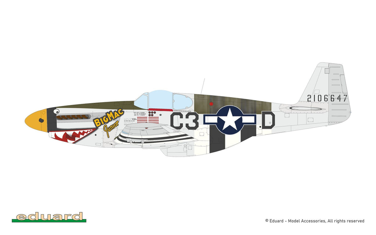 Eduard 932011 Nortn American P-51 B Mustang Royal Hybrid Edition 1/32 – zdjęcie 13