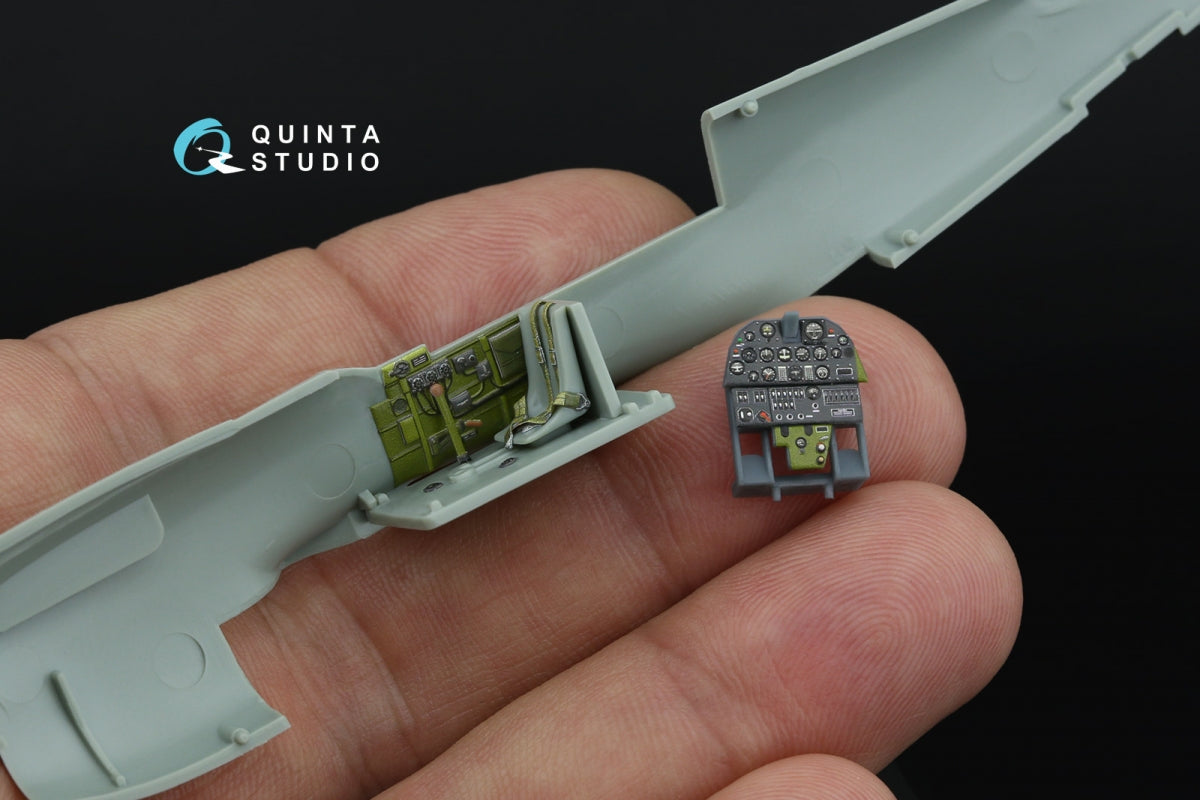 Quinta Studio QD+72212 P-40M Warhawk 3D-Printed &amp;amp; coloured Interior on decal paper (Academy) (with 3D-printed resin parts) 1/72 – Bild 7