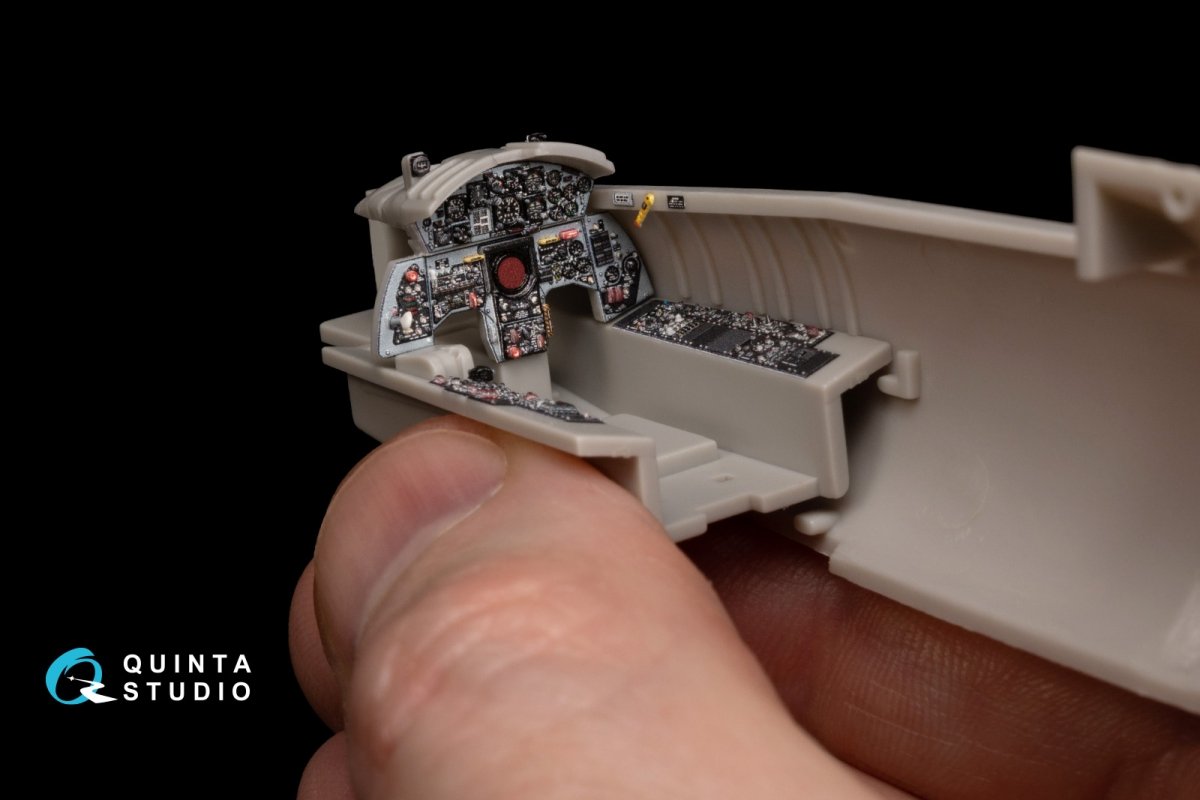 Quinta Studio QD48151 F-104S-ASA 3D-Printed &amp;amp; coloured Interior on decal paper (Hasegawa) 1/48 – immagine 4