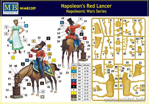 Master Box 3209 Napoleon&amp;#39;s Red Lancer Napoleonic War Series 1/24 – immagine 2