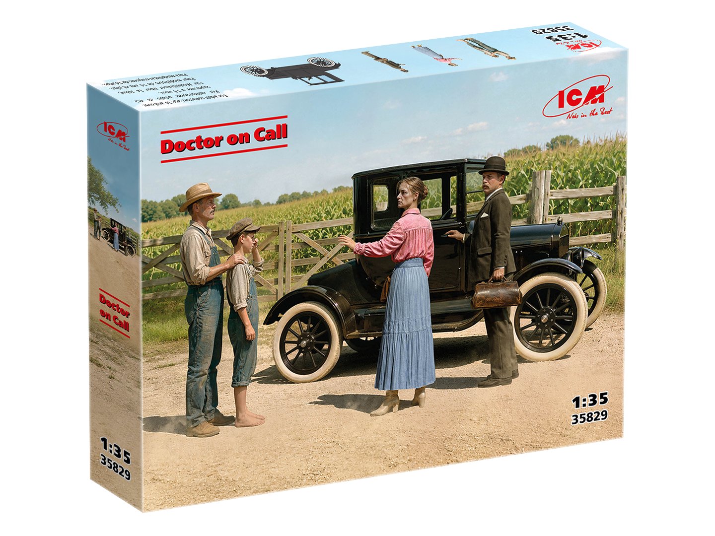 ICM 35829 Doctor on Call - Ford Model T and 4 Figures 1/35 – Bild 2