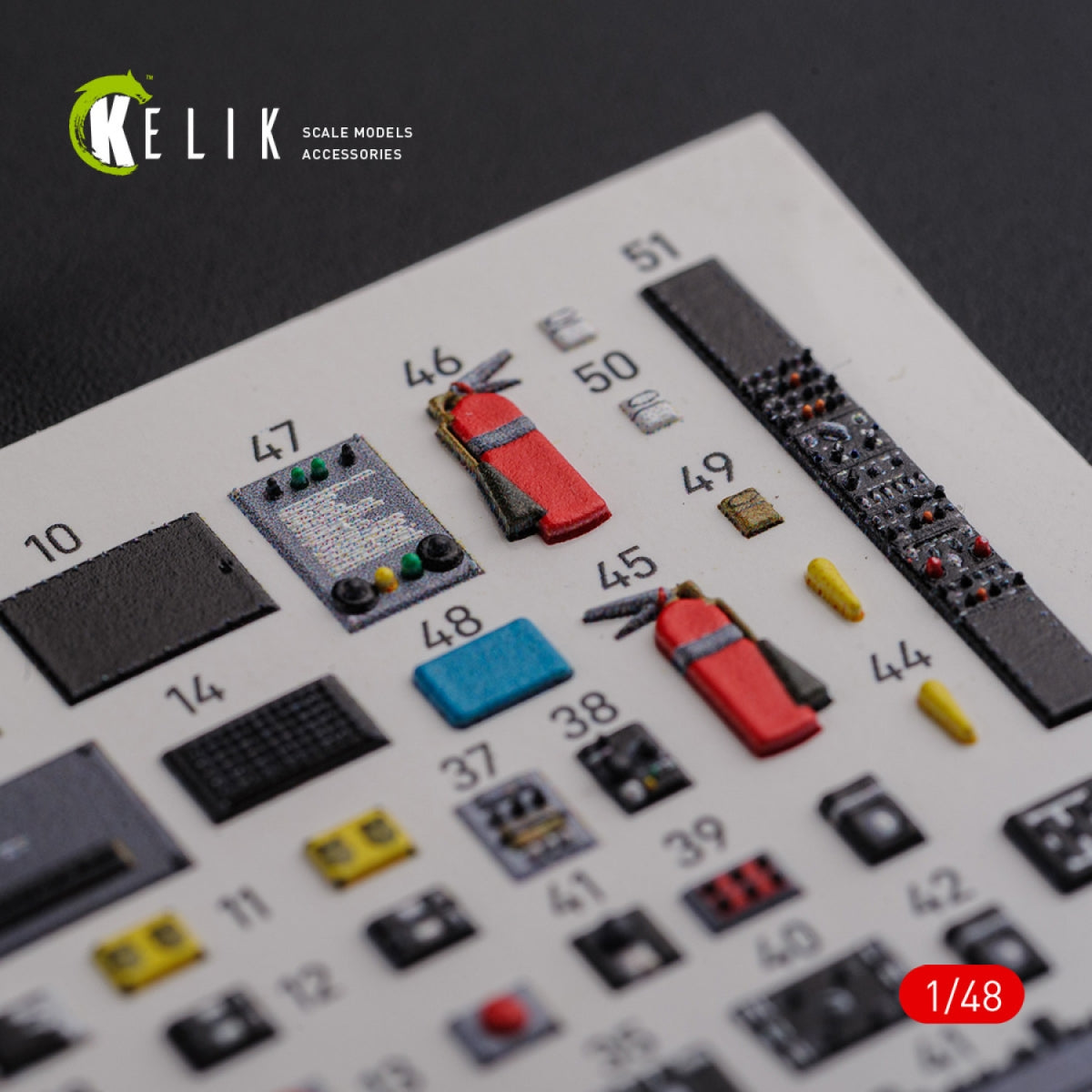 Décalcomanies 3D pour l&amp;#39;intérieur du compartiment cargo du CH-46E (KELIK K48091) pour la maquette Academy au 1/48 – image 7