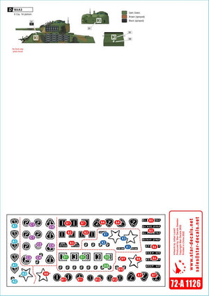 Star Decals 72-A1126 US PACIFIC WARS - OKINAWA USMC Sherman tanks 1/72 – immagine 2