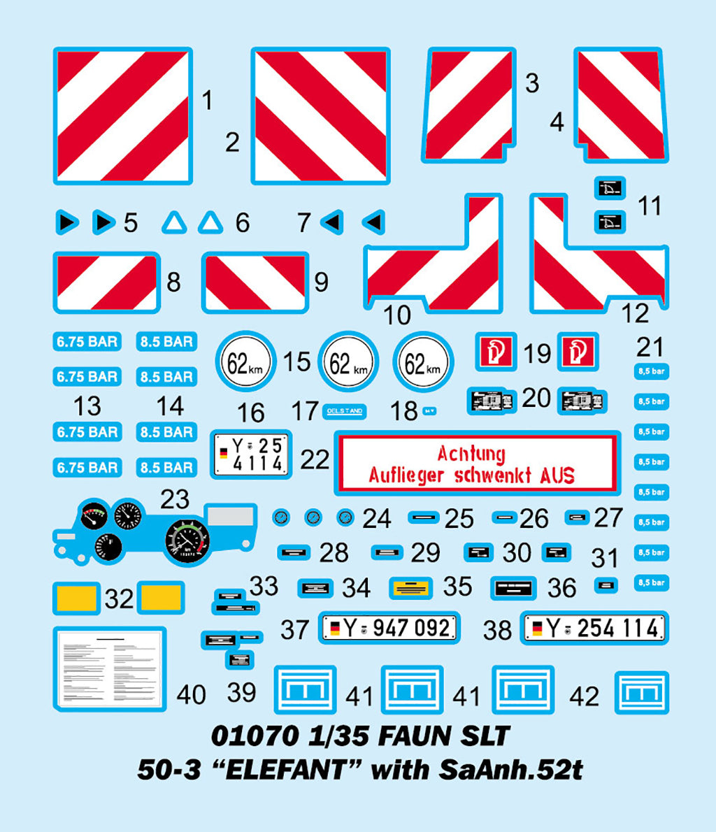 Trumpeter 01070 Faun SLT 50-3 Elefant with SaAnh.52t 1/35 – Bild 24