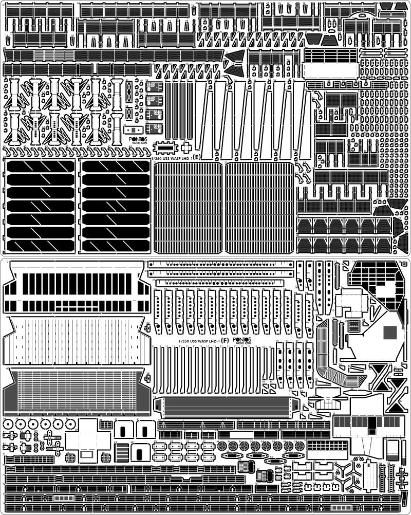 Pontos 37041F1 USS LHD-1 Wasp Detail Up Set 1/350 – immagine 18
