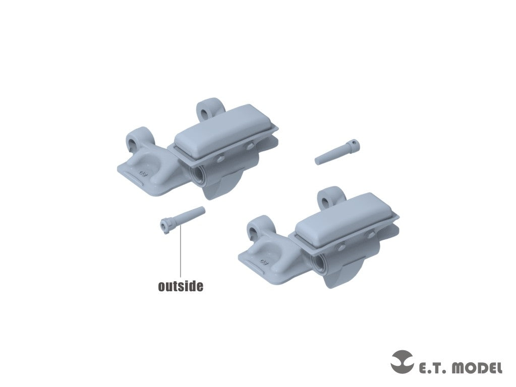 E.T. Model P35-406 WWII German Sd.kfz.251/Sd.kfz.11 Track links &amp;amp; Sprockets Late 3d Printed 1/35 – Bild 3