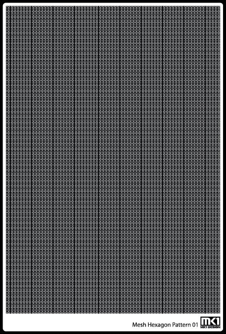 KA Models KA-00005 HEXAGON PATTERN MESH A 0.43mm X 0.37mm – zdjęcie 5