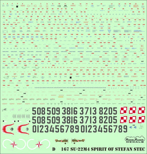ModelMaker Decals D48167 Su-22M4 Spirit of Stefan Stec 1/48 – Bild 2