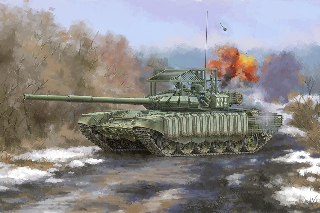 Trumpeter 09610 Russian T-72B3 with 4S24 Soft Case ERA &amp; Grating Armor 1/35