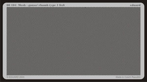 Eduard 00104 Mesh - gauze/ Rhomb type 1 6x6