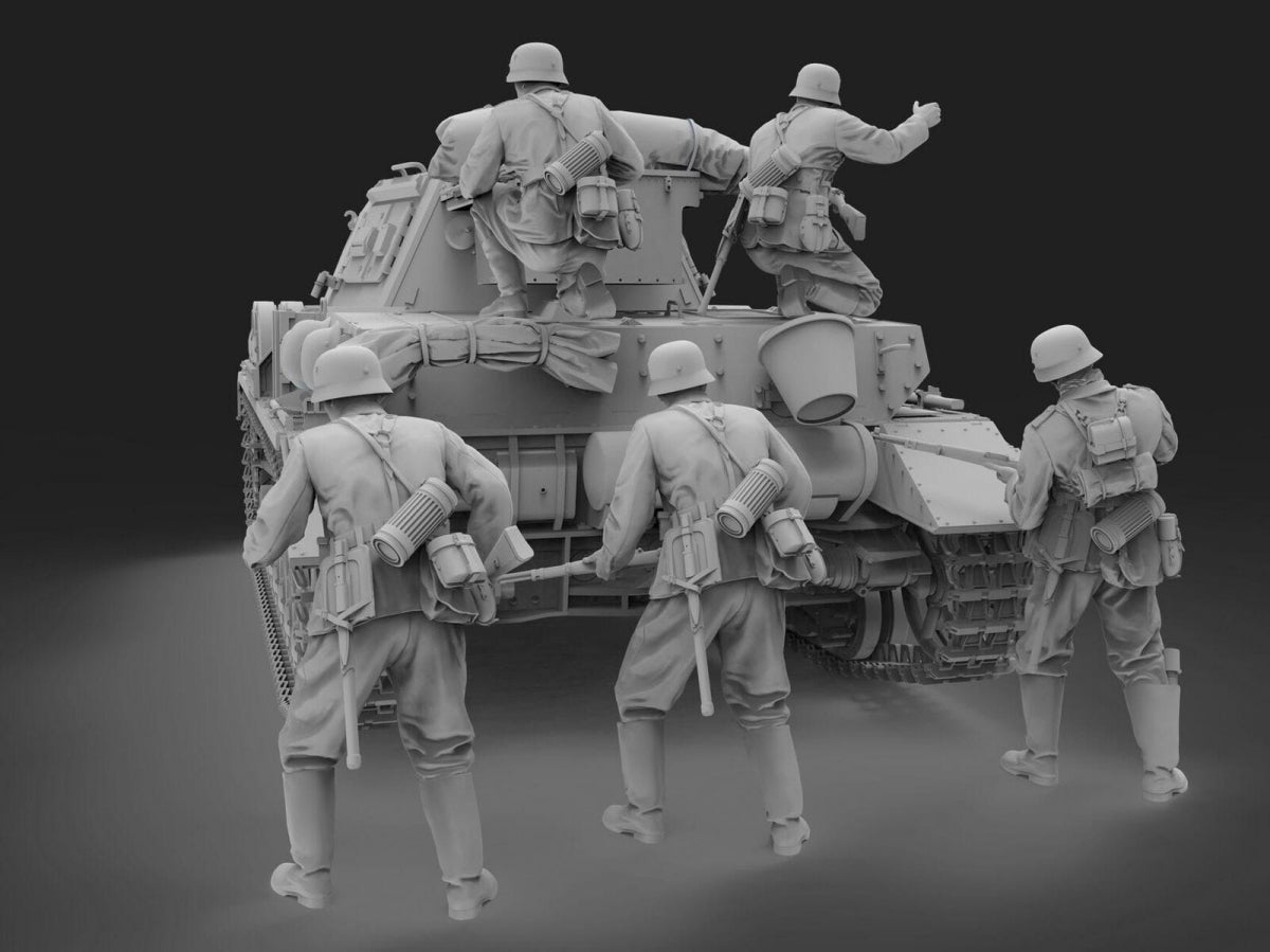 Das Werk DWF016 WWII German Tank Desant Troops 1/16 – immagine 4