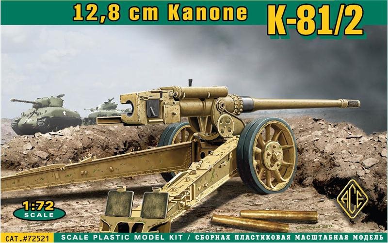 ACE 72521 12,8cm Kanone 1/72