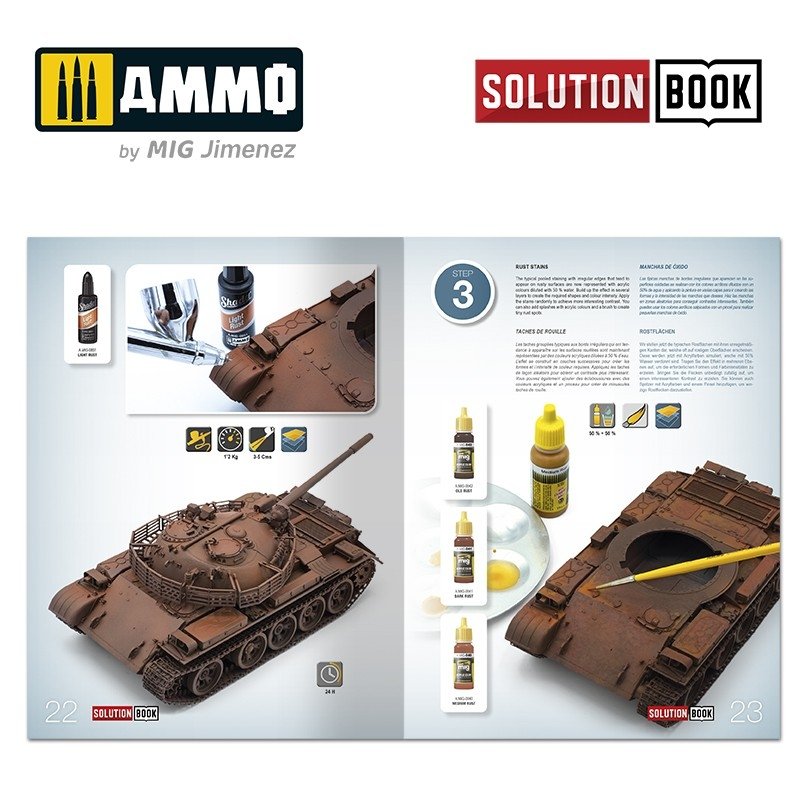 Ammo of Mig 6519 Solution Book – Realistic Rust – immagine 2