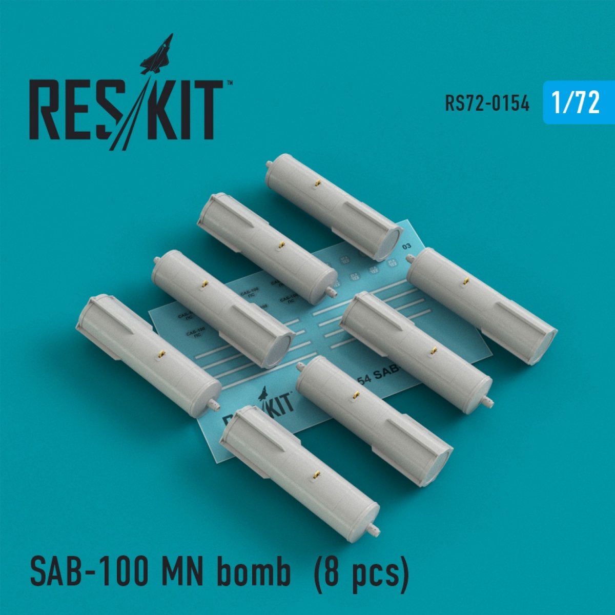 RESKIT RS72-0154 SAB-100 MN BOMBS (8 PCS) 1/72