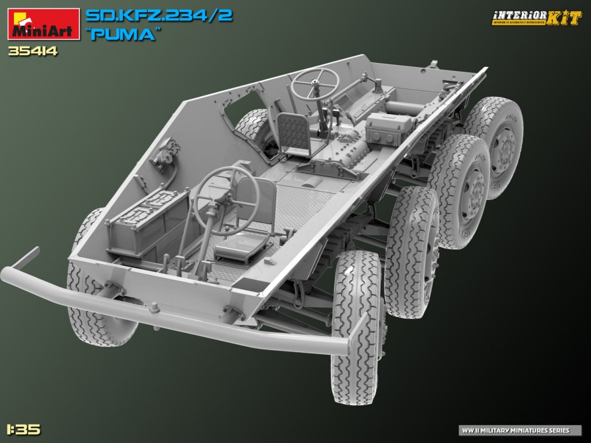 MiniArt 35414 Sd.Kfz. 234/2 PUMA. INTERIOR KIT 1/35 – immagine 16