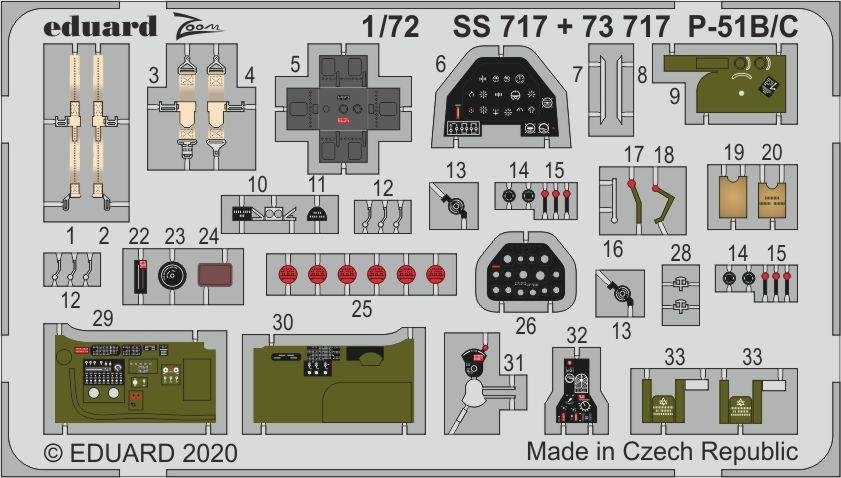 Eduard 73717 P-51B/ C 1/72 HOBBY 2000, HASEGAWA – imagen 2