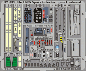 Intérieur du He 162A Spatz Eduard 32539 au 1/32 REVELL – image 3