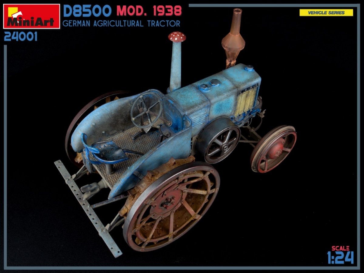 MiniArt 24001 GERMAN AGRICULTURAL TRACTOR D8500 MOD. 1938 1/24 – Bild 16