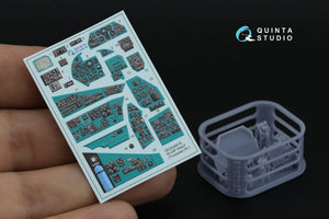 Quinta Studio QDS+48516 Mi-24P Hind-F Intérieur coloré imprimé en 3D sur papier décalcomanie (Trumpeter) (petite version) (avec pièces en résine imprimées en 3D) 1/48 – image 2