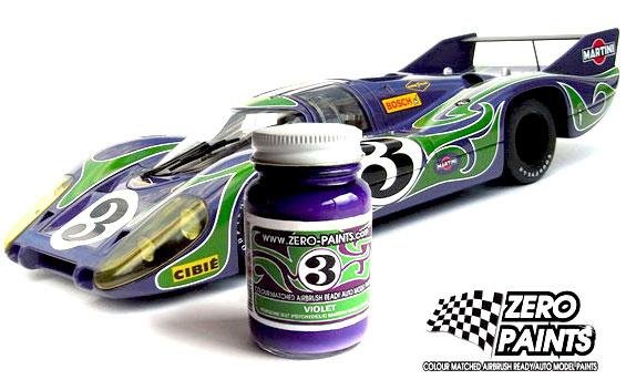 Zero Paints ZP-1019 Porsche 917 Purple Hippie (Psychedelic Martini Racing Team) Paint 60ml – imagen 2