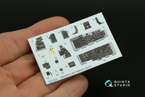 Quinta Studio QDS-32003 F-16C 3D-Printed &amp;amp; coloured Interior on decal paper ( Tamiya ) (small version) 1/32 – Bild 9
