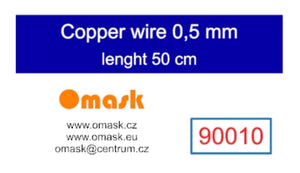 Omask 90010 Copper wire 0.5 mm length 50 cm