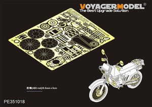Kit d&amp;#39;amélioration pour moto militaire Voyager Model PE351018 JGSDF XLR250 (pour TAMIYA 35245) 1/35