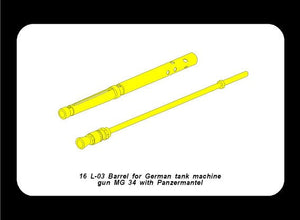Aber 16L-03 Lufa do niemieckego czołgowego karabinu maszynowego MG34 / Turned barrel for German tank machine gun MG34 1/16 – zdjęcie 5