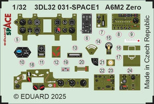 Eduard 3DL32031 A6M2 Zero SPACE TAMIYA 1/32 – image 4