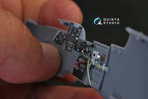Quinta Studio QD48140 Ki-61-I 3D-Printed &amp;amp; coloured Interior on decal paper (for Hasegawa kit) 1/48 – immagine 7