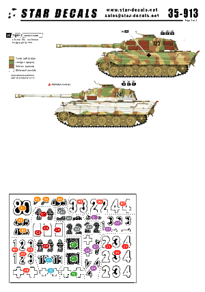 Star Decals 35-913 German Tanks in Hungary 1945 1/35 – zdjęcie 2
