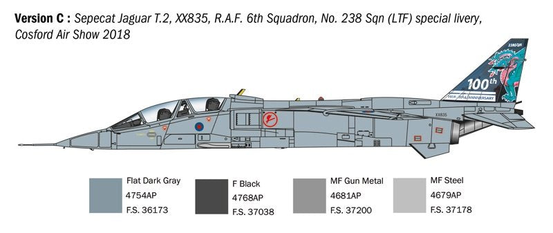 Italeri 1470 Jaguar T.2 R.A.F. Trainer 1/72 – zdjęcie 6