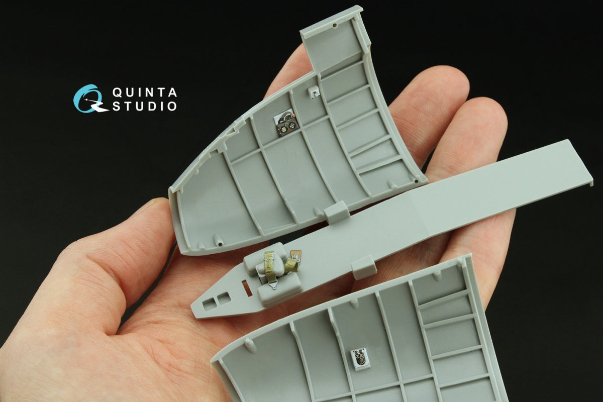 Quinta Studio QD32236 Boeing B-17E/F Navigator, bombardier, waist and tail gunners compartments. 3D-Printed coloured Interior (HK models) 1/32 – immagine 5