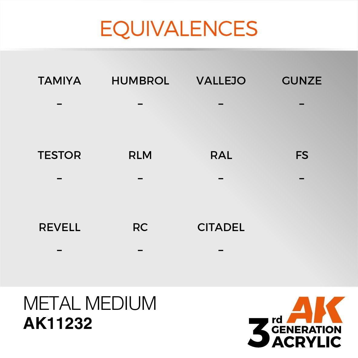 AK Interactive AK11232 METAL MEDIUM – AUXILIARY 17ml – immagine 3