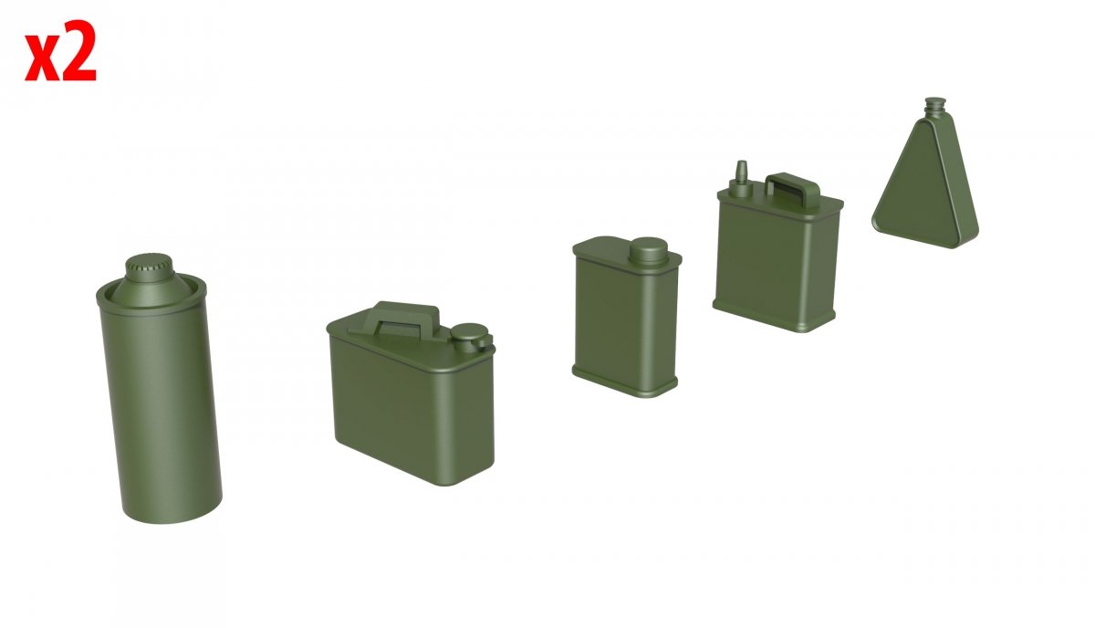 MiniArt 35595 OIL &amp;amp; PETROL CANS 1930-40s 1/35 – imagen 5