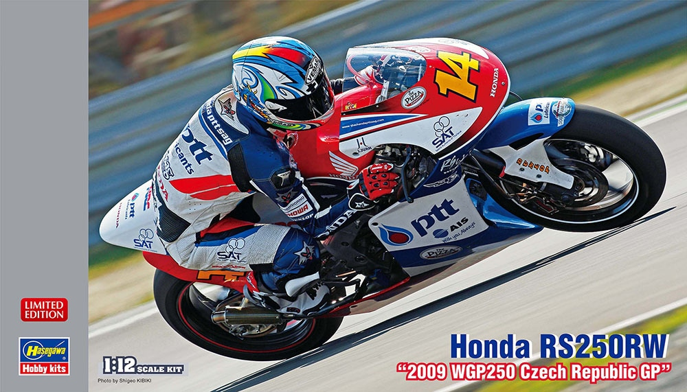 Hasegawa 21757 Honda RS250RW "2009 WGP250 Czech Republic GP" 1/12