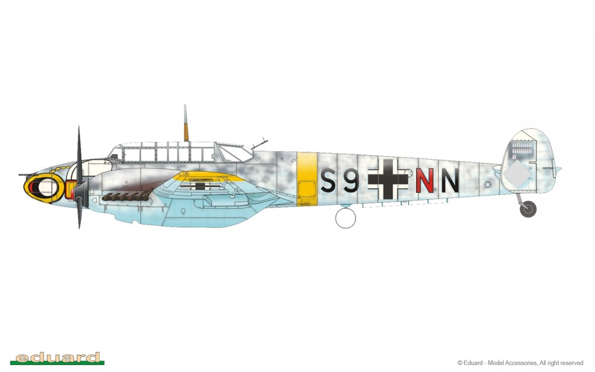 Eduard 7083 Bf 110E 1/72 – immagine 13