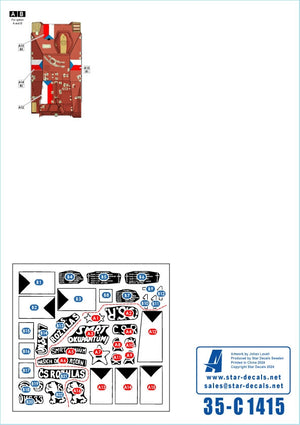 Star Decals 35-C1415 Hetzer - Jagdpanzer 38(t). The Prague Uprising 1945 # 2. The Prague Uprising was an attempt by the Czech recistance movement to liberate the city from the Germans in May 1945 1/35 – zdjęcie 3