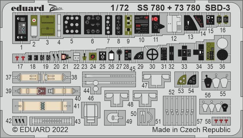 Eduard 73780 SBD-3 FLYHAWK 1/72