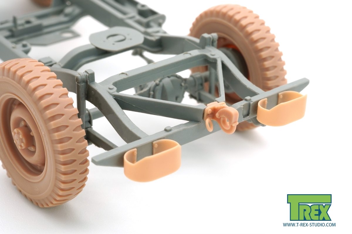 T-Rex Studio TR35054 Willys MB Rear Panel w/Tow Hook Set for TAKOM 1/35 – Bild 4