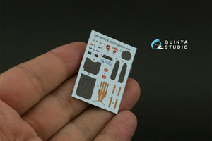 Quinta Studio QD+48480 Su-17M4/Su-22M4 3D-Printed &amp;amp; coloured Interior on decal paper (Hobby Boss) (with 3D-printed resin parts) 1/48 – immagine 5