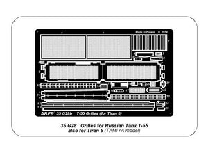 Aber 35G28 Grilles for Russian tank T-55 also Tiran 5 1/35 – immagine 10