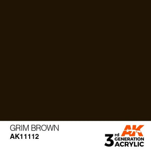 AK Interactive AK11112 GRIM BROWN – STANDARD 17 ml