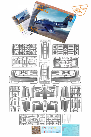 Clear Prop! CP4801 A2D-1 Skyshark ADVANCED KIT 1/48 – immagine 3
