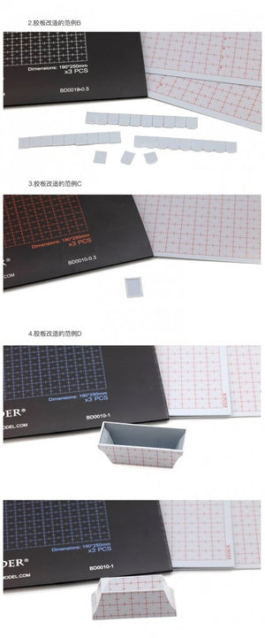 Border Model BD0010-0.8 Plastic card for Modelling 190x250 - 0.8mm ( 3 PSC ) – zdjęcie 3