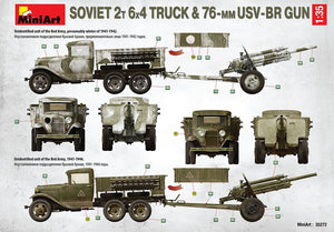 MiniArt 35272 SOVIET 2T 6X4 TRUCK &amp;amp; 76-mm USV-BR GUN 1/35 – Bild 5