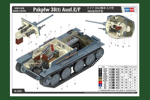 Hobby Boss 82603 38(t) tank E/F type 1/16 – Bild 5
