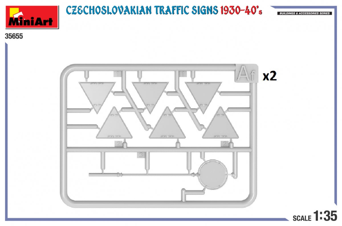 Miniart 35655 CZECHOSLOVAKIAN TRAFFIC SIGNS 1930-40&amp;#39;s 1/35 – image 5
